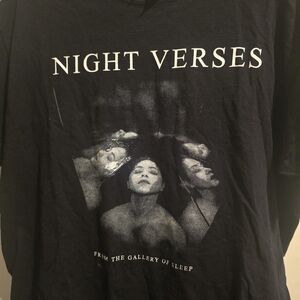 Night Verses Black Graphic T-Shirt